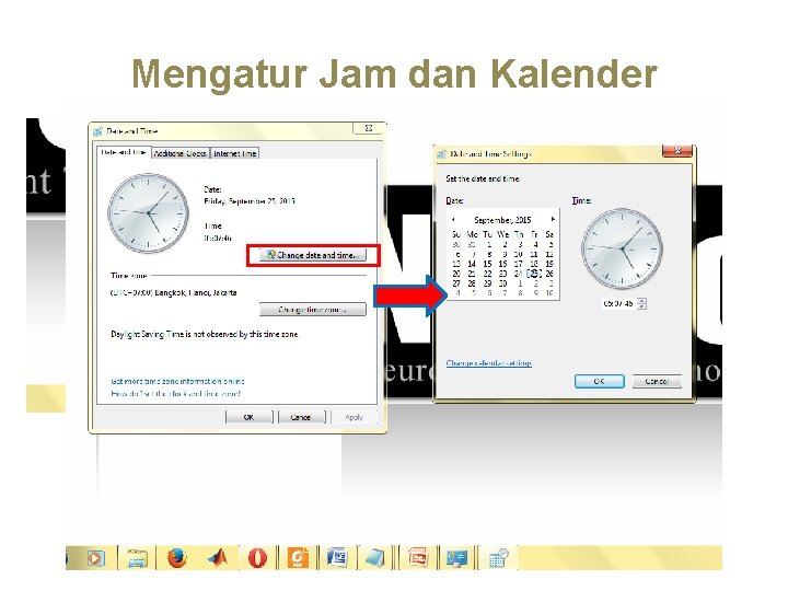 Mengatur Jam dan Kalender 