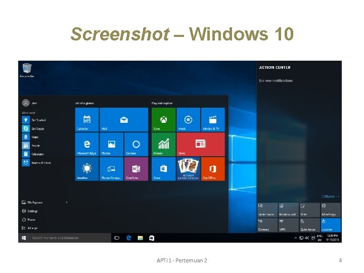 Screenshot – Windows 10 APTI 1 - Pertemuan 2 4 