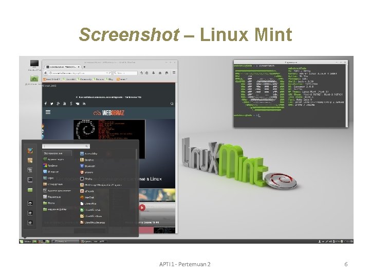 Screenshot – Linux Mint APTI 1 - Pertemuan 2 6 