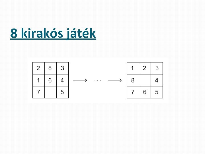 8 kirakós játék 