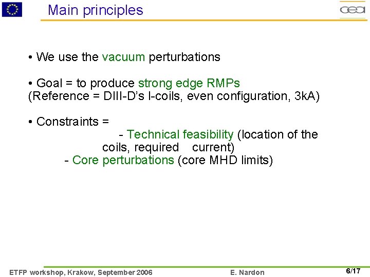 Main principles • We use the vacuum perturbations • Goal = to produce strong