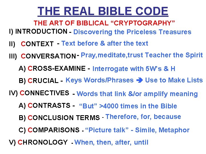 THE REAL BIBLE CODE THE ART OF BIBLICAL “CRYPTOGRAPHY” I) INTRODUCTION - Discovering the