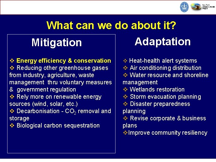 CORE Environmental Health Sciences CCClimate Change and Public Health What can we do about