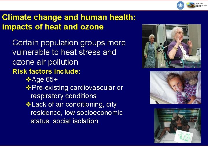 CORE Climate change and human health: Environmental Health Sciences CC Climate Change and Public