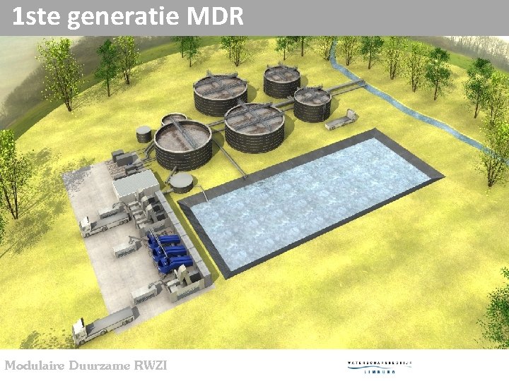 1 ste generatie MDR Modulaire Duurzame RWZI 