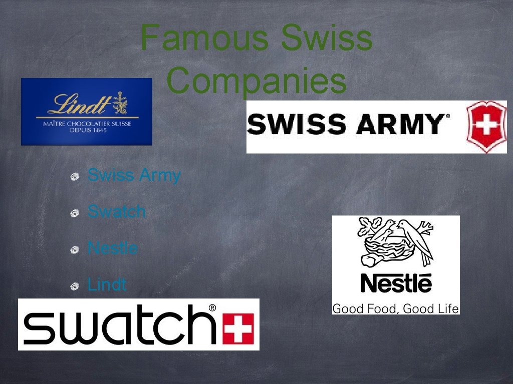 Famous Swiss Companies Swiss Army Swatch Nestle Lindt 