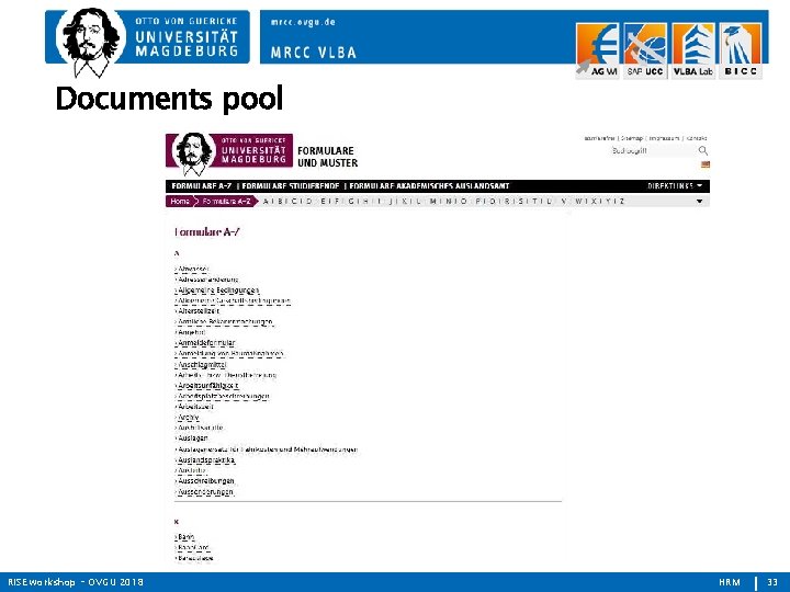 Documents pool RISE workshop – OVGU 2018 HRM 33 