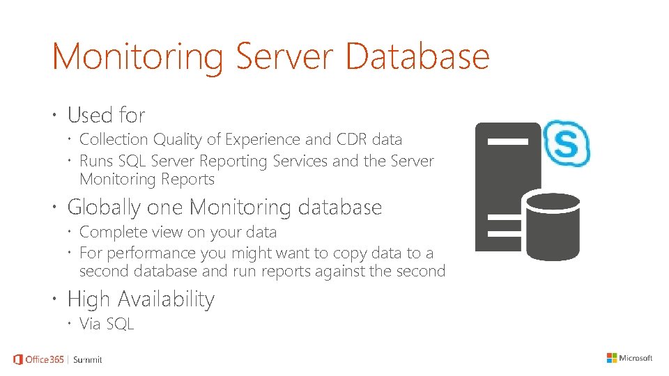 Monitoring Server Database Used for Collection Quality of Experience and CDR data Runs SQL
