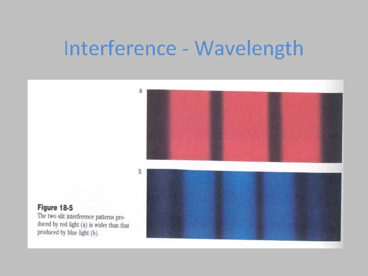 Interference - Wavelength 