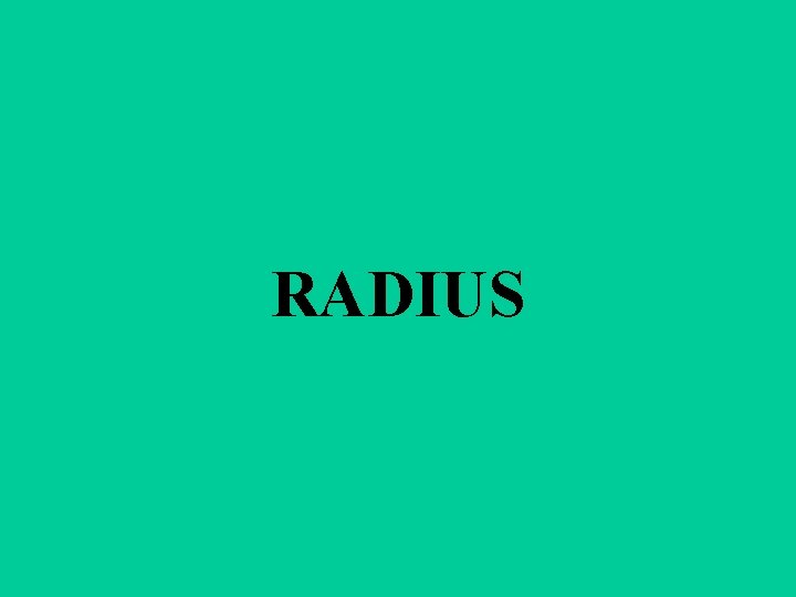 RADIUS 