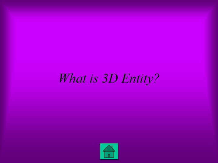 What is 3 D Entity? 