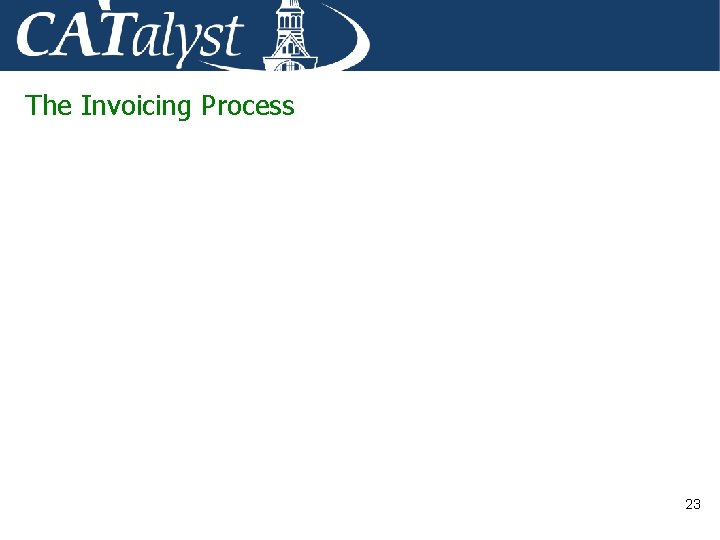 The Invoicing Process 23 