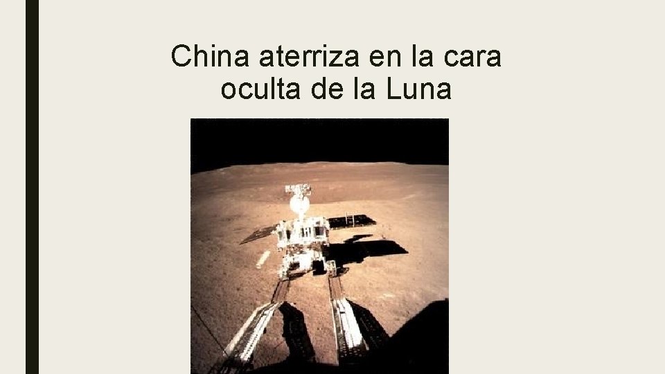 China aterriza en la cara oculta de la Luna 