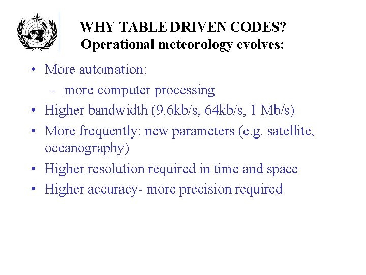 WHY TABLE DRIVEN CODE FORMS Langen 17 April