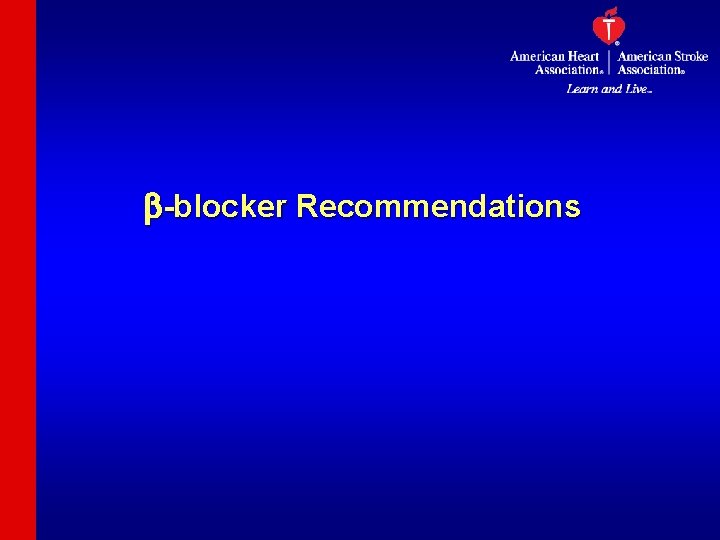 b-blocker Recommendations 