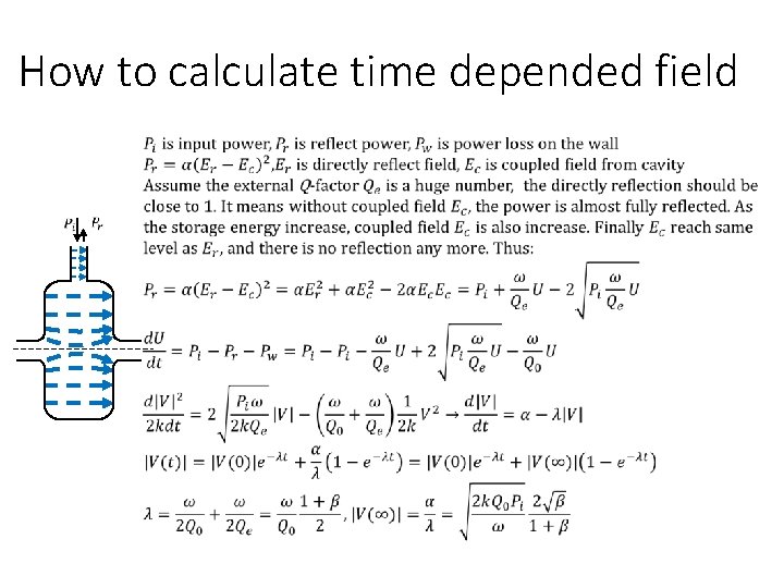 How to calculate time depended field 