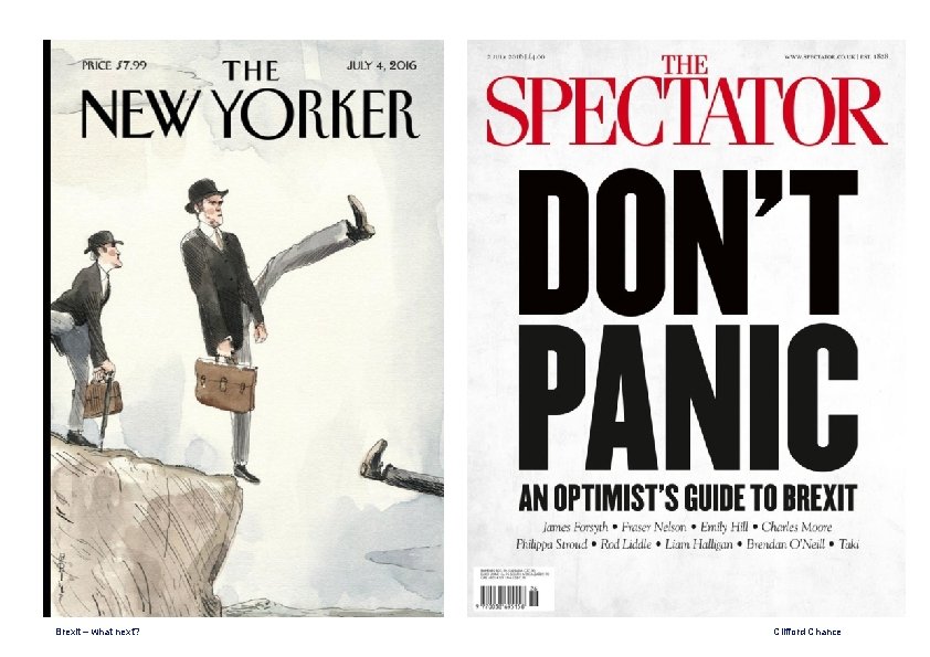 Brexit – what next? Clifford Chance 