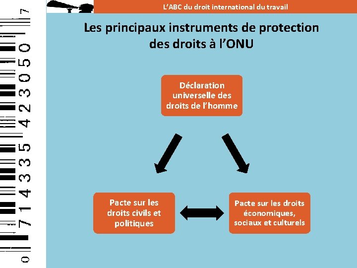 L’ABC du droit international du travail Les principaux instruments de protection des droits à