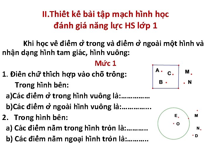 II. Thiê t kê ba i tâ p ma ch hi nh ho c