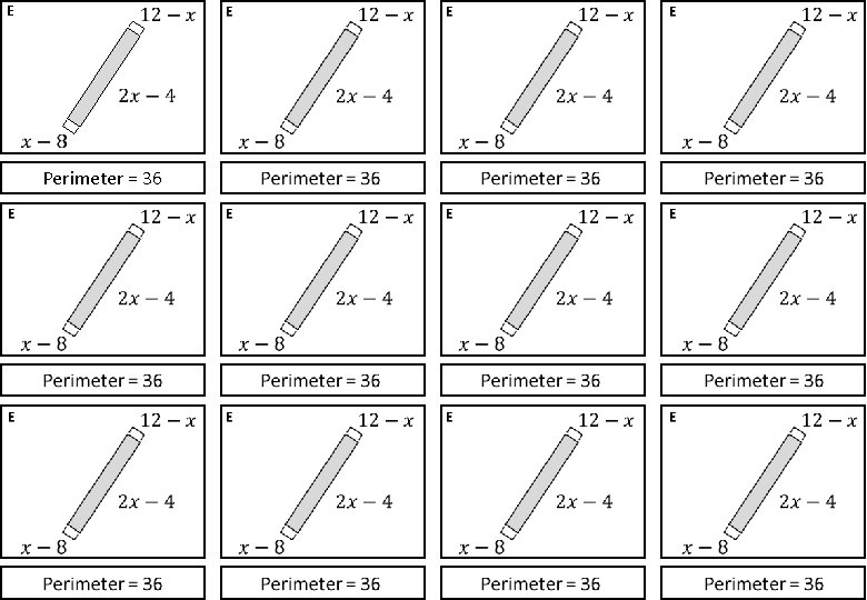 E Perimeter = 36 