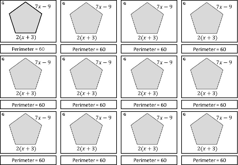 G Perimeter = 60 