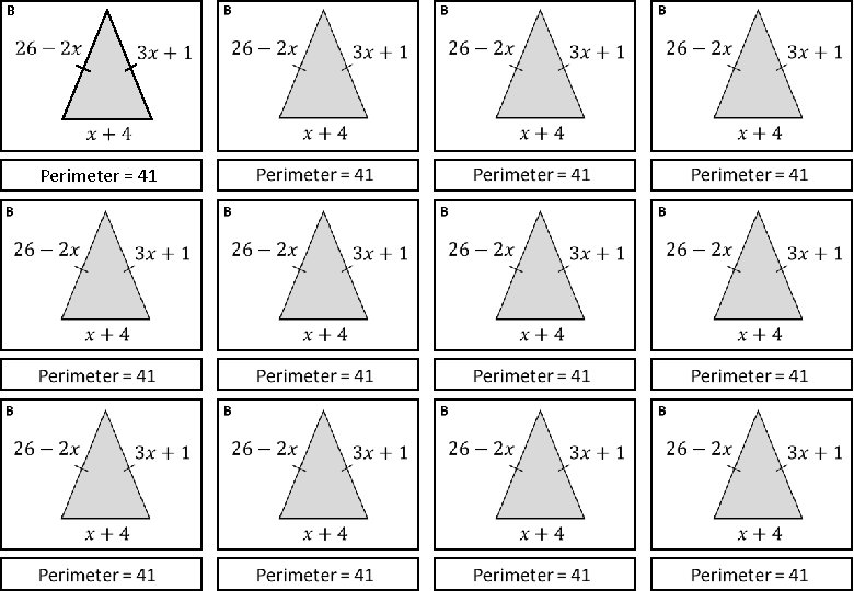 B Perimeter = 41 