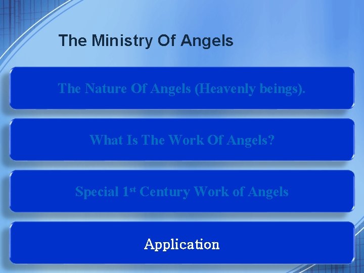 The Ministry Of Angels The Nature Of Angels (Heavenly beings). What Is The Work