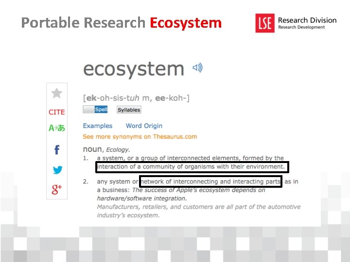 Portable Research Ecosystem 