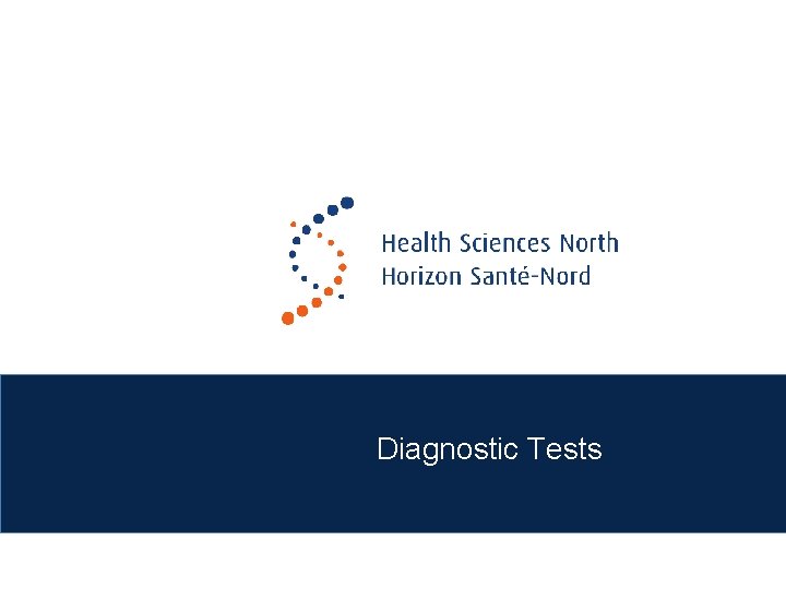 Diagnostic Tests 