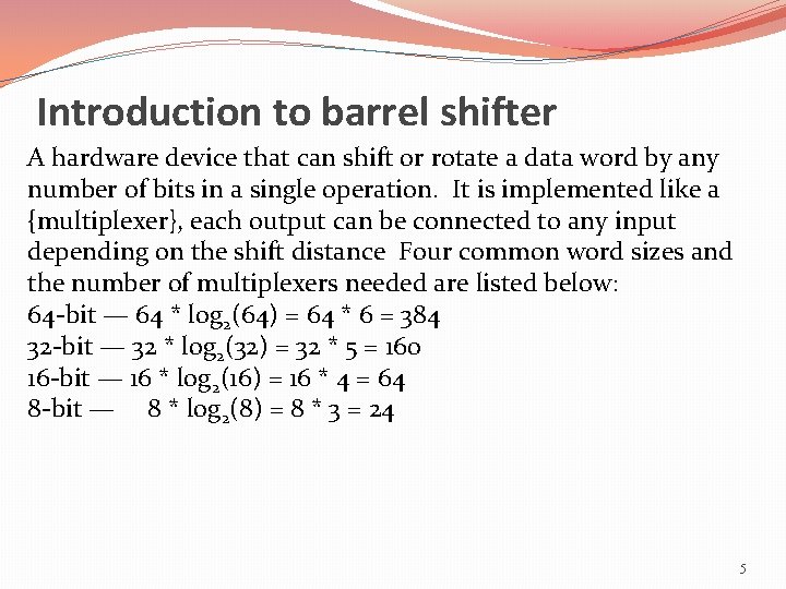 16 BIT BARREL SHIFTER A Mini Project Report