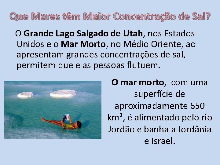 Que Mares têm Maior Concentração de Sal? O Grande Lago Salgado de Utah, nos