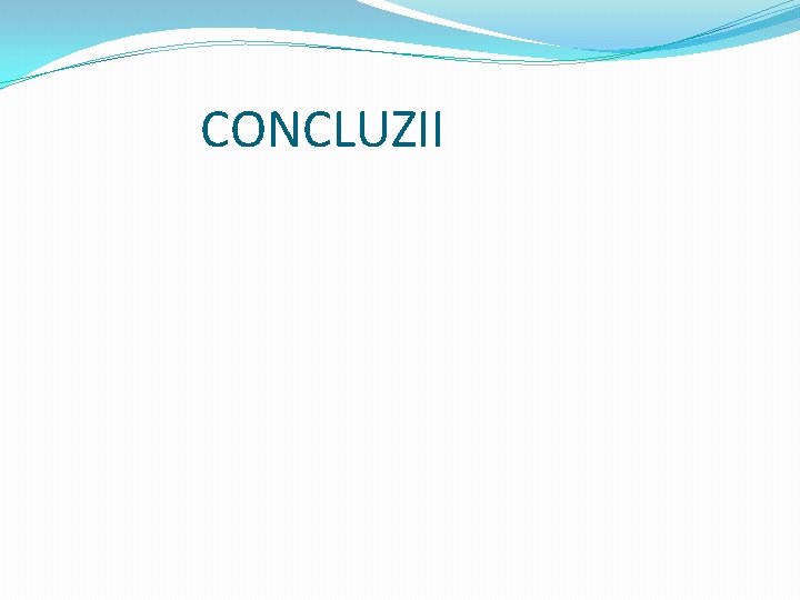 CONCLUZII 