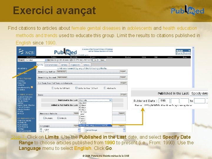 Exercici avançat Find citations to articles about female genital diseases in adolescents and health