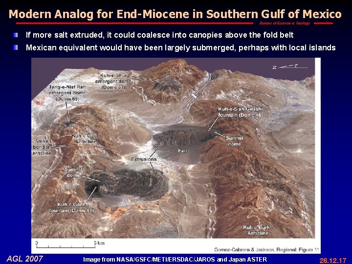 Modern Analog for End-Miocene in Southern Gulf of Mexico Bureau of Economic Geology If