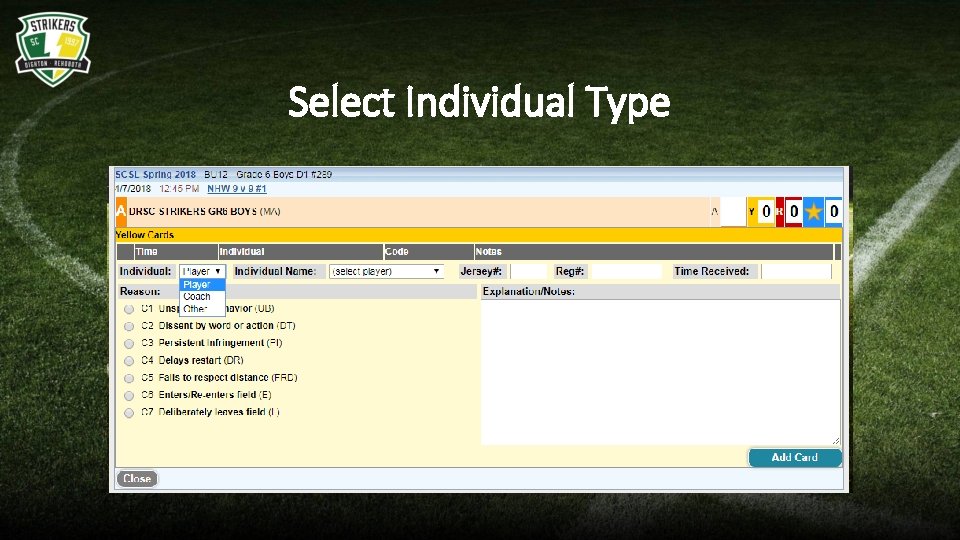 Select Individual Type 