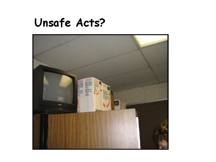 Unsafe Acts? 