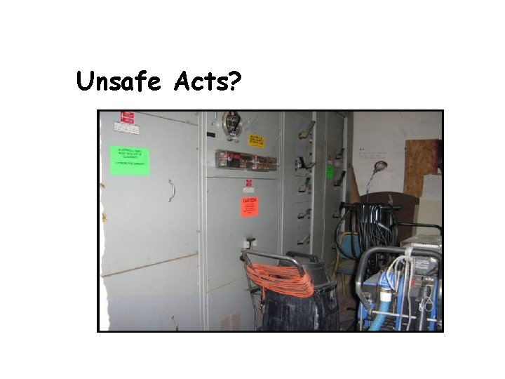 Unsafe Acts? 