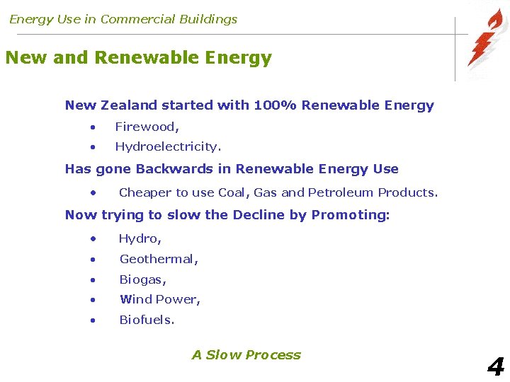 Energy Use in Commercial Buildings New and Renewable Energy New Zealand started with 100%