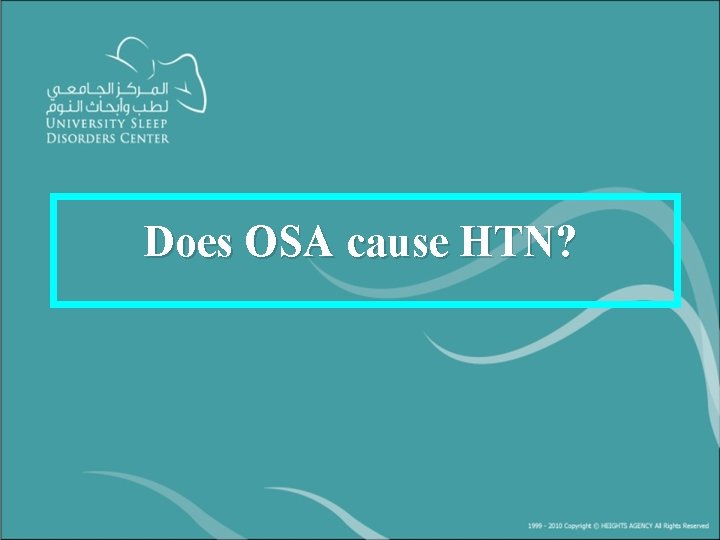 Does OSA cause HTN? 