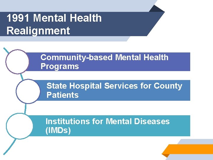 1991 Mental Health Realignment Community-based Mental Health Programs State Hospital Services for County Patients