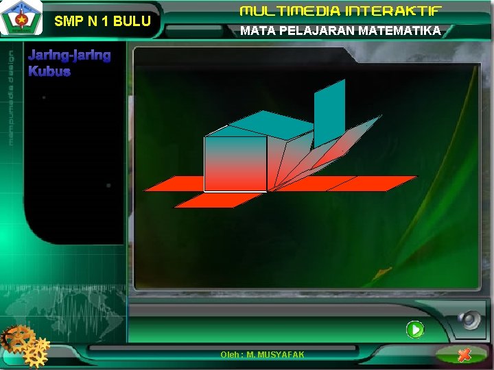 SMP N 1 BULU MATA PELAJARAN MATEMATIKA Jaring-jaring Kubus Oleh : M. MUSYAFAK 