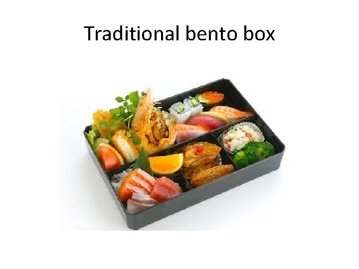 Traditional bento box 