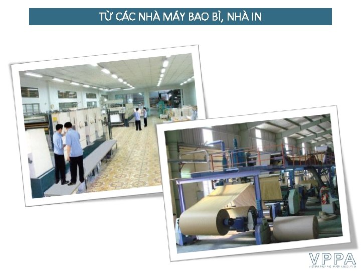 TỪ CÁC NHÀ MÁY BAO BÌ, NHÀ IN 
