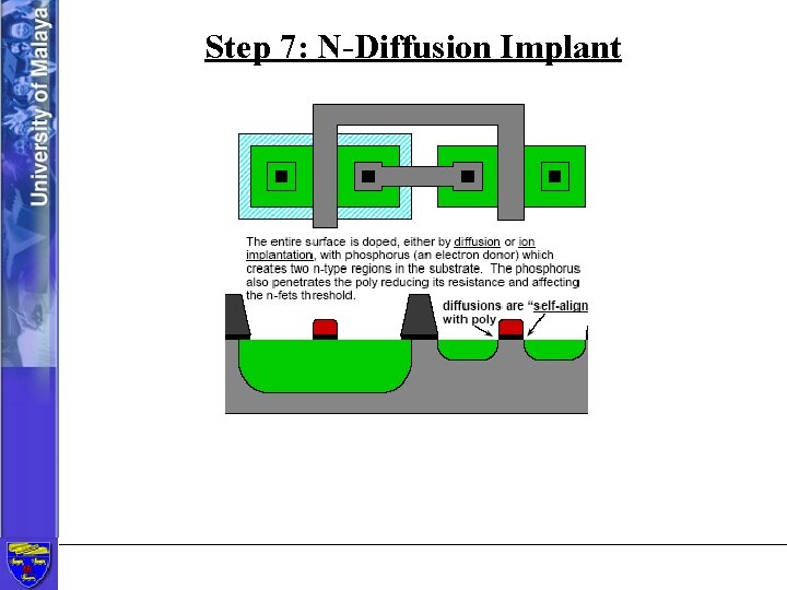Step 7: N-Diffusion Implant 