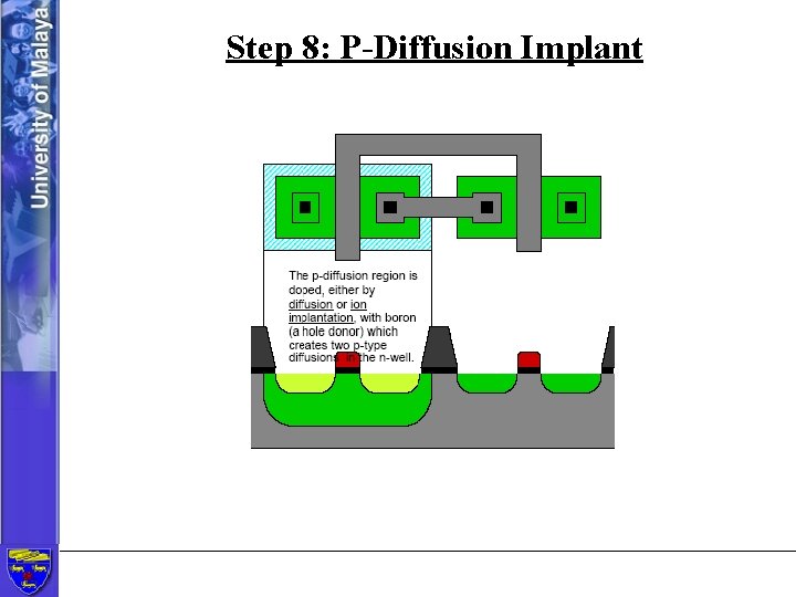 Step 8: P-Diffusion Implant 