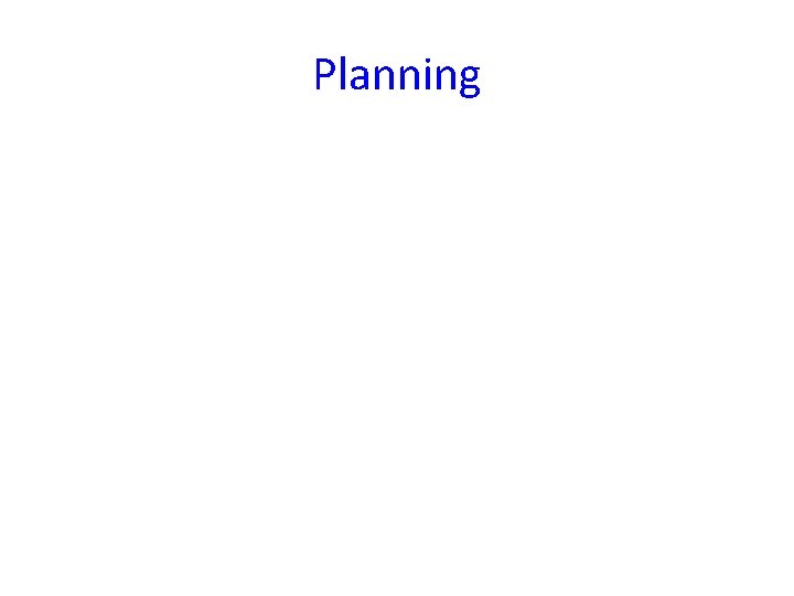 Planning 