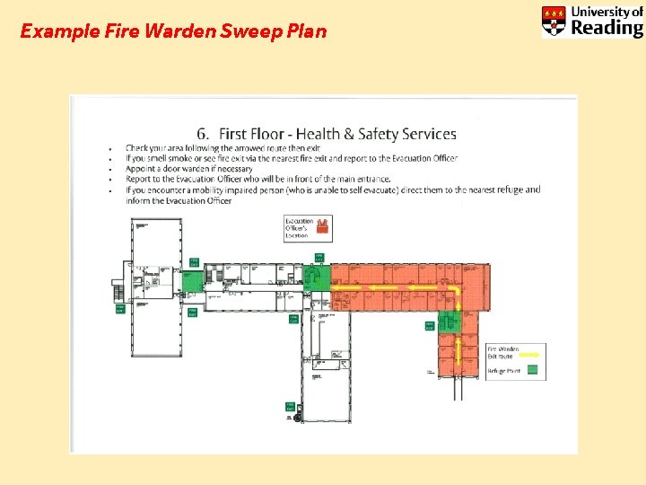 Example Fire Warden Sweep Plan 