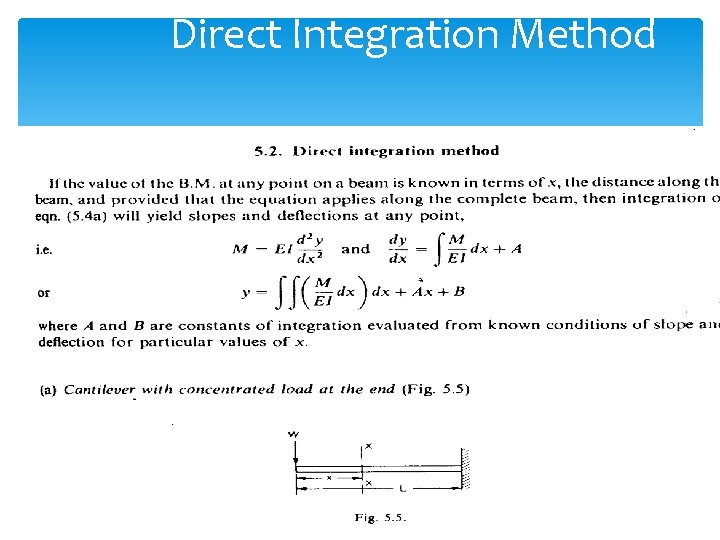 Direct Integration Method 