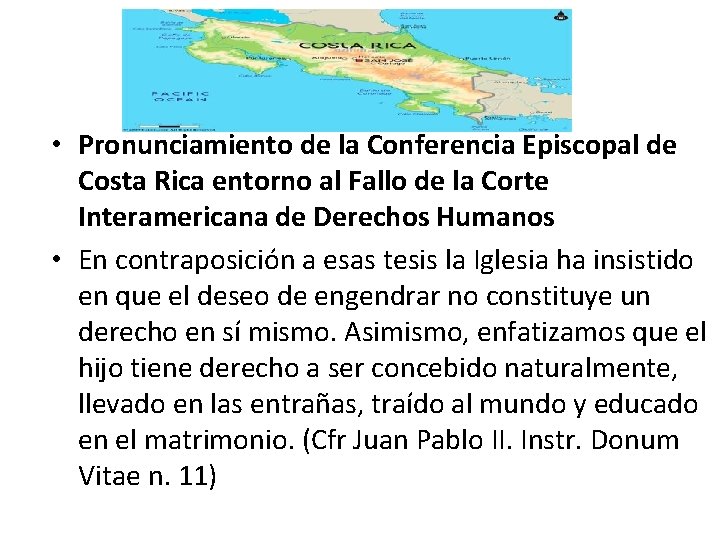  • Pronunciamiento de la Conferencia Episcopal de Costa Rica entorno al Fallo de