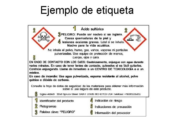 Ejemplo de etiqueta 